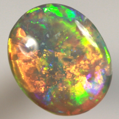 SOLID BLACK CRYSTAL OPAL Brilliant colours. Amazing 3D pattern with large rolling flashes!! With VIDEO